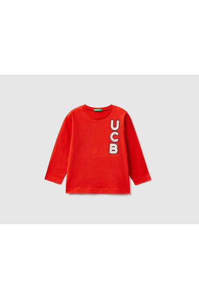 United Colors of Benetton Organic Cotton Long Sleeve Kids' T-Shirt