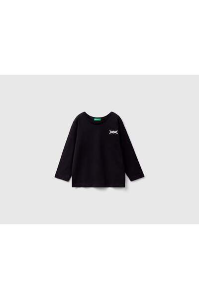 United Colors of Benetton Organic Cotton Long Sleeve Kids' T-Shirt