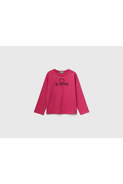 United Colors of Benetton تي شيرت قطني 100% بقصّة مربعة للأطفال
