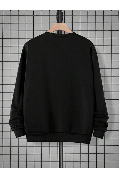 Boi Tomorrow Will Be Better Sweatshirt - Gray Printed Oversize Thick Crew Neck