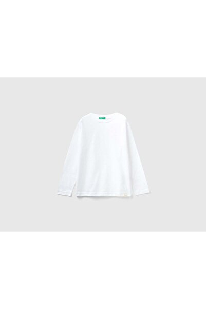 United Colors of Benetton تي شيرت للأطفال مصنوع من القطن العضوي بنسبة 100% بر...