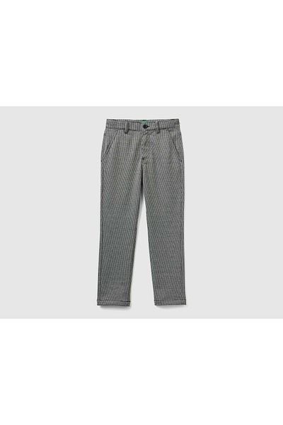 United Colors of Benetton Houndstooth Pattern Kids' Pants