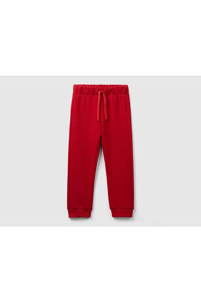 United Colors of Benetton Solid Color Kids' Sweatpants with Matching Drawstring