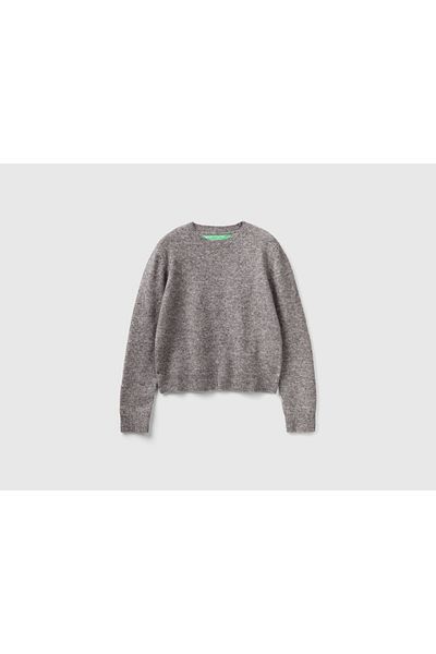 United Colors of Benetton High Neck Wool Sweater