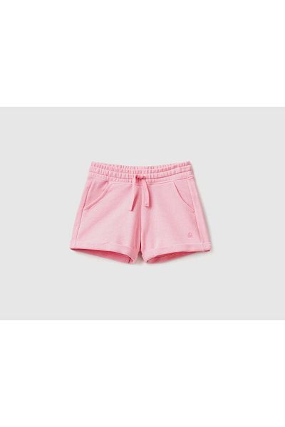 United Colors of Benetton 100% Cotton Solid Girls' Shorts