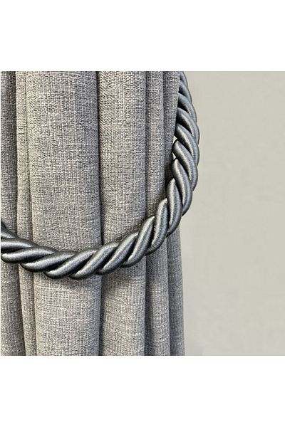 PUFO Curtain or drapery cord set, Classic model, 2 pieces, gray