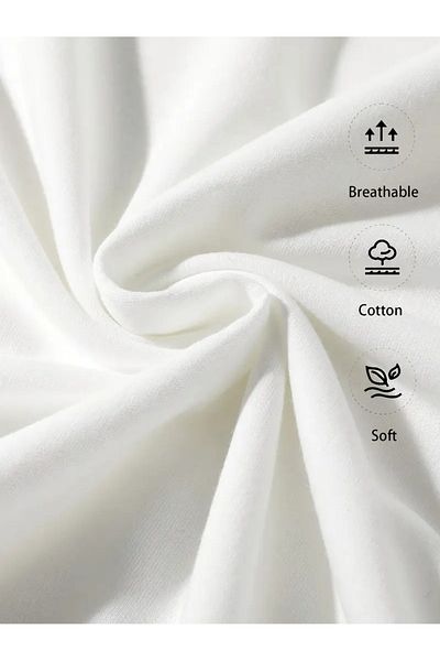 MAGORS Nice Day -Theme Printed Unisex Oversize Cut 100% Cotton Soft Textured Crew Neck White T-Shirt