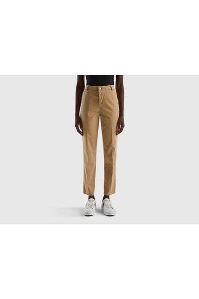 United Colors of Benetton Women's Slim Fit Cotton Chino Pants