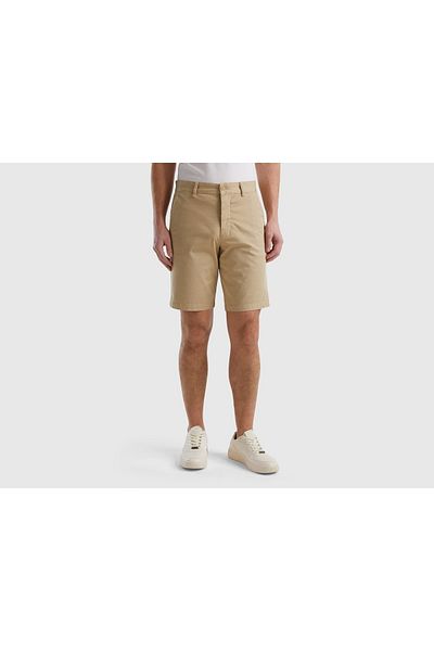 United Colors of Benetton Women's Stretch Cotton Chino Shorts