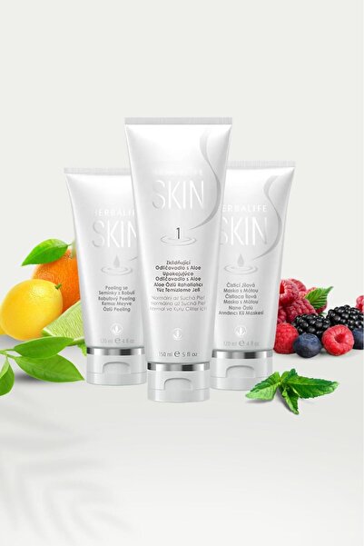 Herbalife جل تنظيف الوجه المريح بخلاصة الصبار، مقشر بخلاصة الفواكه الحمراء، ق...