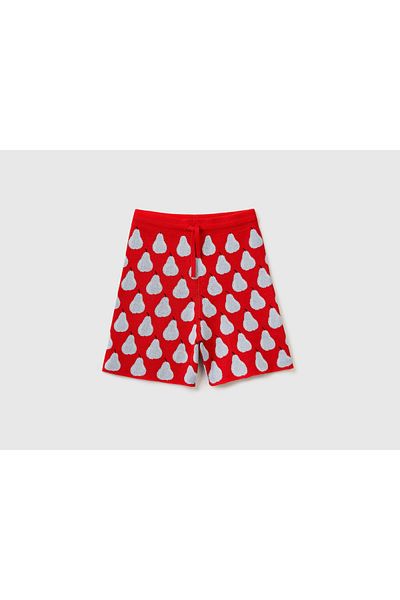 United Colors of Benetton Bermuda Shorts with Fruit Print for Kids