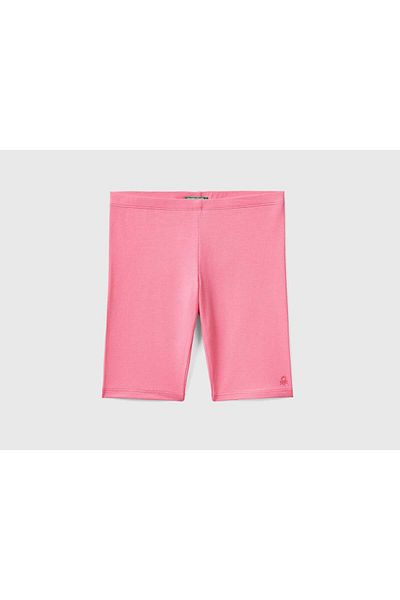 United Colors of Benetton Girls' Cotton Stretch Shorts