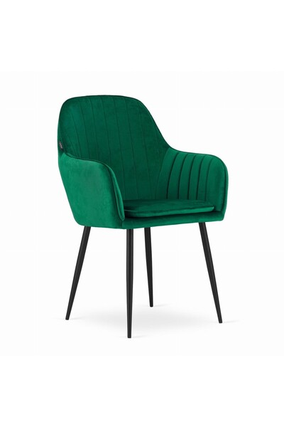 JollyMag Scaun stil fotoliu bucatarie/living, Artool, Lugo, catifea, metal, v...