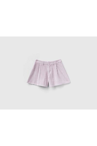 United Colors of Benetton شورت أطفال مخملي مطرز