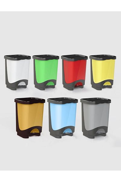 JollyMag CASANDRA WASTE BASKET 13 L STERK 25.5 x 23.5 x 37.5, DIFFERENT COLORS