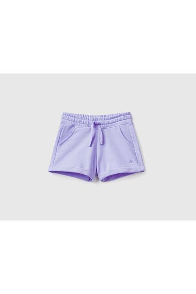 United Colors of Benetton 100% Cotton Solid Girls' Shorts