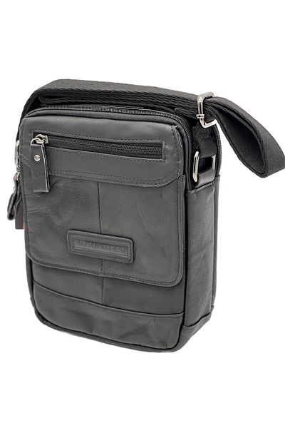 Micutz Men's Shoulder Bag: Ruff ryder Brown ~ 24x18x7.5 cm, Black Color