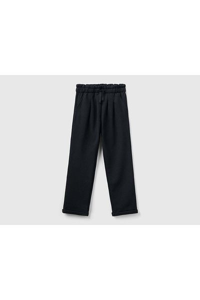 United Colors of Benetton Boys' Fabric Pants with High Waist Belt