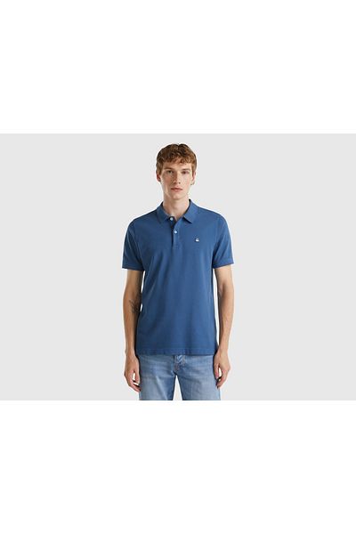 United Colors of Benetton Men's Plain Short Sleeve Polo Shirt
