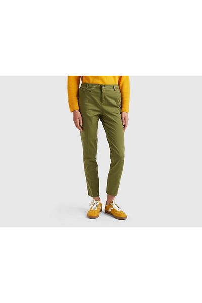United Colors of Benetton Women's Slim Fit Cotton Chino Pants