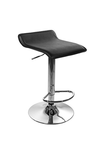 JollyMag Scaun de bucatarie/bar, Artool, Fort, rotativ, piele ecologica, negr...