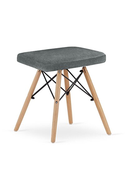 JollyMag Scaun stil scandinav, Artool, Werk, fara spatar, stofa, lemn, gri, 4...