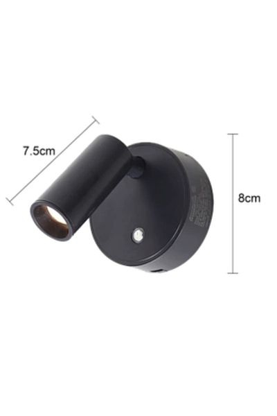 Generic Single wall mount movable touch battery operated rechargeable lighting color 3 lights