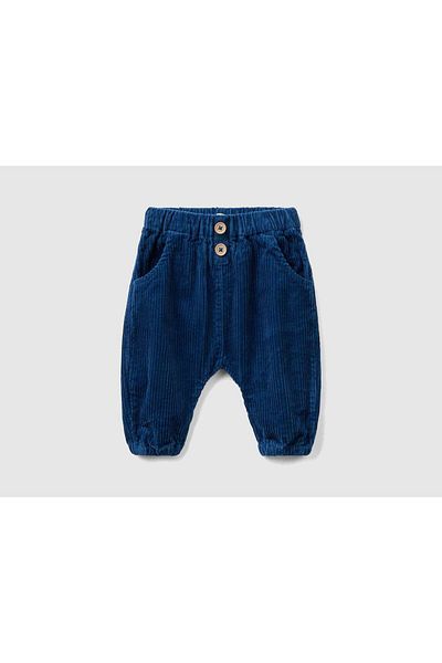 United Colors of Benetton Infant Velvet Pants with Elastic Waist