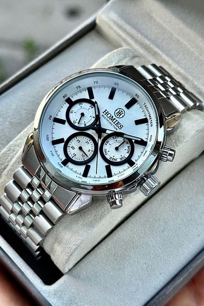 Homies Men's Wrist Watch Stainless Steel Jubile Cord with Original Gift Box and Bracelet Gift.