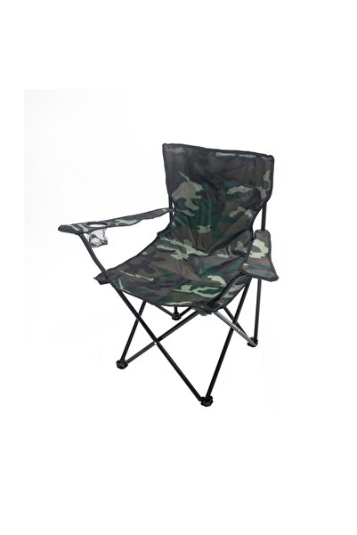 OEM Army Fishing Chair, Camping Chair with Backrest, Waterproof, Foldable, Practical Drink Holder