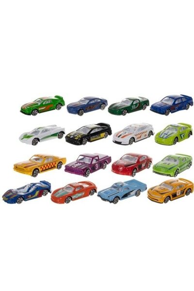 OEM Set masinute colorate, scara 1:64, 16 bucati