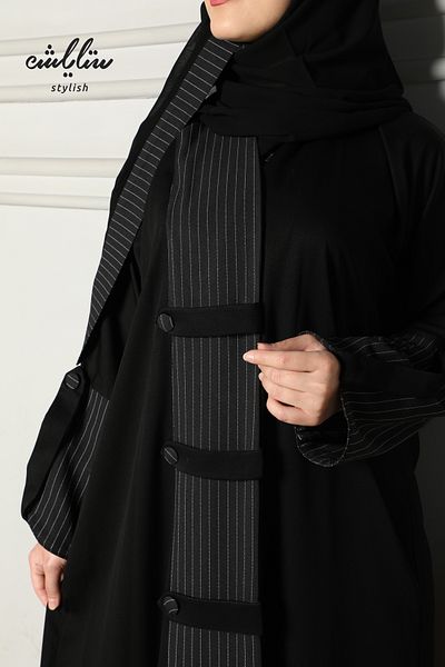Stylish Stylish wrap abaya in black