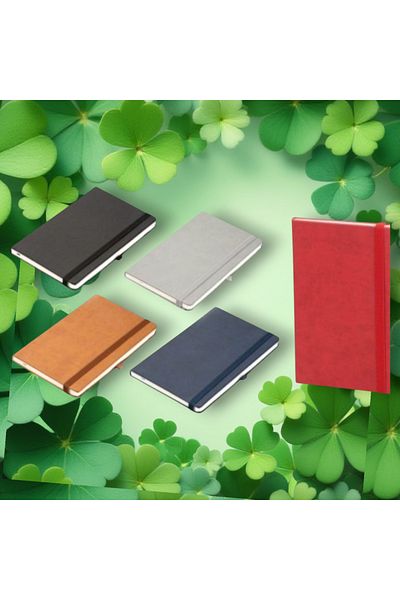 Copyder 5 Pcs 5 Colors Notebook Hard Cover Thermo Leather Notebook Planner 224 Pages
