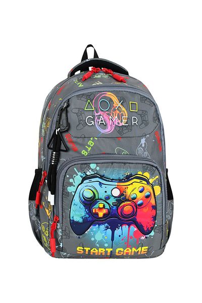 YİGİT BUTİK Yigit Butik Gamer Printed 3-Piece Boy's School Bag