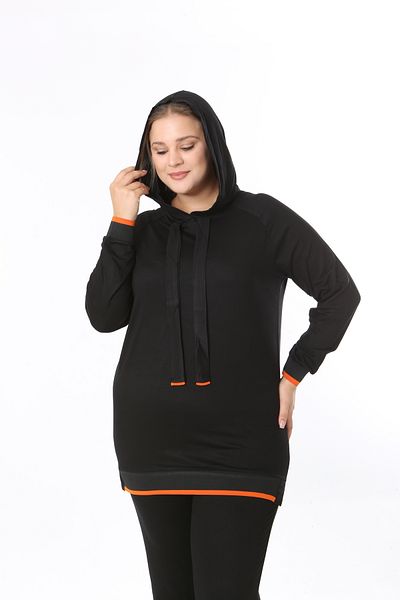 XL Modam ΓΥΝΑΙΚΕΙΟ ΣΕΤ 2 ΣΚΟΥΡΑ ΜΑΥΡΑ ΜΕ ΚΑΠΟΥΝΤΣΟ ΜΕΓΑΛΟ ΜΕΓΕΘΟΣ