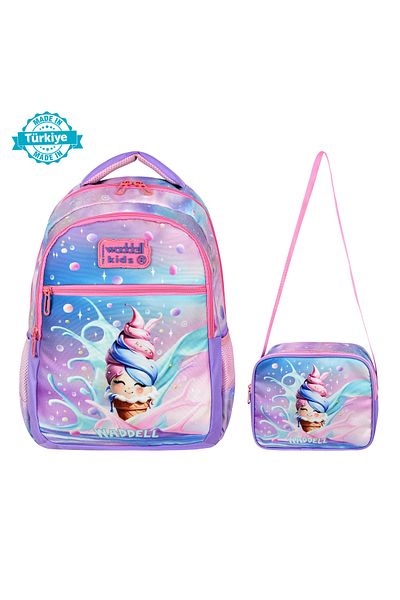 WMİLANO Waddell Primary School Boys Backpack and Lunch Bag, School Backpack