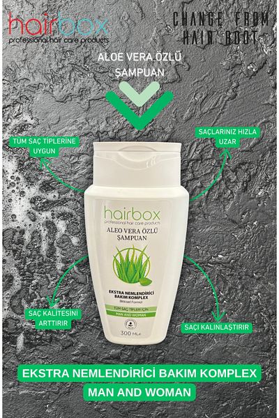 hairbox professional hair care products Hairbox, Shampoo, with Aleo Vera Extract