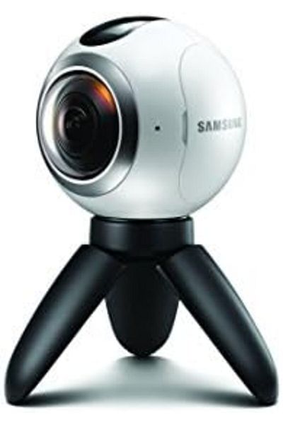 Samsung كاميرا الواقع الافتراضي Gear 360 Real 360° عالية الدقة (الإصدار الأمريكي مع الضمان)