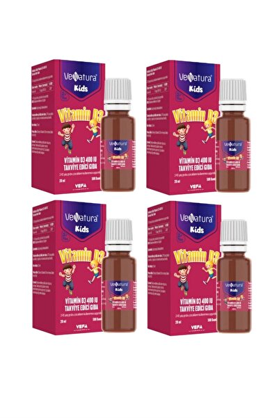 VeNatura Kids Vitamin D3 Damla 20 ml 4 Adet