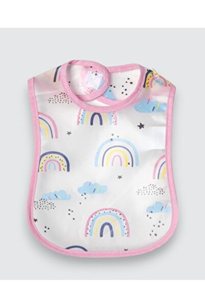 Pico Baby مريلة أطفال شفافة من مادة إيفا منقوشة للجنسين / وردي