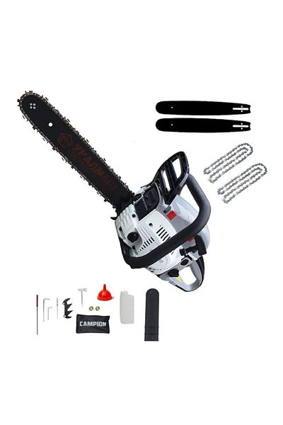 Uralmash Drujba pe benzina By Campion. 8.5 CP. 52cc. 2 Lame si 2 Lanturi. Lant 32D. Taiere 40cm