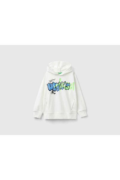United Colors of Benetton Boys' Long Sleeve Graphic Sweatshirt