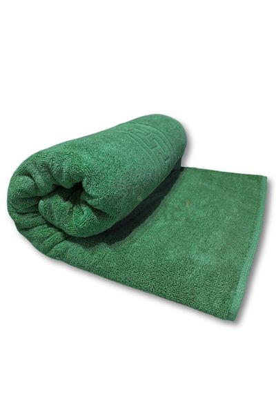 TextiLici Towel 50x90 cm, Green, 100% Cotton, Double Thread, Made in Romania