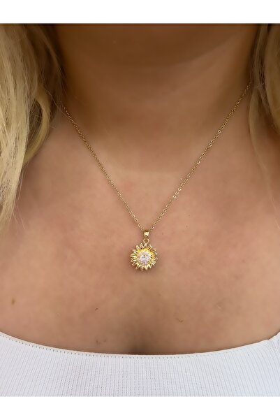 Hicrans Takı ÇİÇEKLİ DÖNEN ÇELİK STRES KOLYESİ