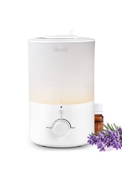Levoit Dual 150 Ultrasonic Cool Mist Humidifier, 27m² Room Coverage, White, LUH-D302-WAE