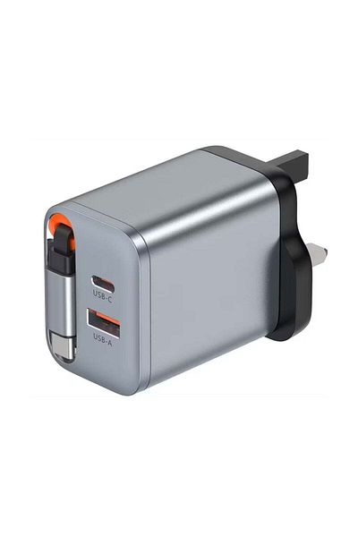 Green Lion GaN UK Plug Wall Charger with 40W Power Delivery