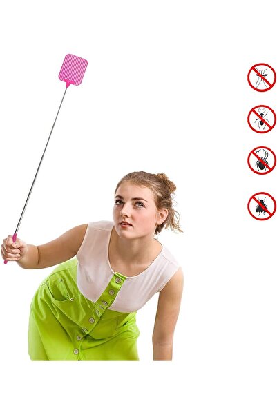 Slons Aksesuar Teleskopik sinek raketi sinek öldürücü uzat yapıştır uzayabile...