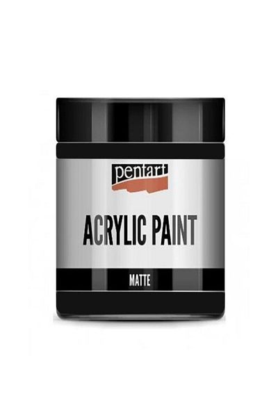 Pentart Acrylic paint - Black, matte, 500ml