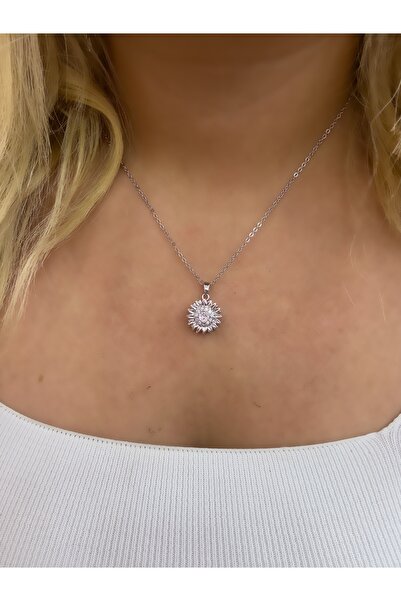 Hicrans Takı ÇİÇEKLİ DÖNEN ÇELİK STRES KOLYESİ