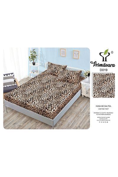 FIONNA.RO Duvet Cover With Elastic And Pillowcases 160X200cm - Animal Print